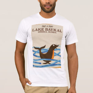lake Baykal seal Vintage travel poster T-Shirt