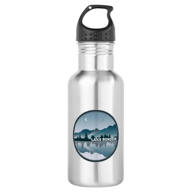 Lake Benson North Carolina Reflection 532 Ml Water Bottle (Front)