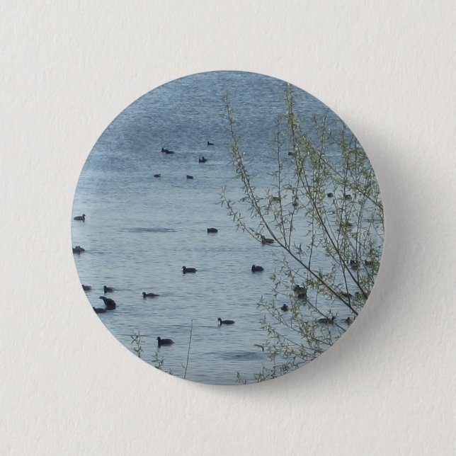 Lake Birds Button (Front)