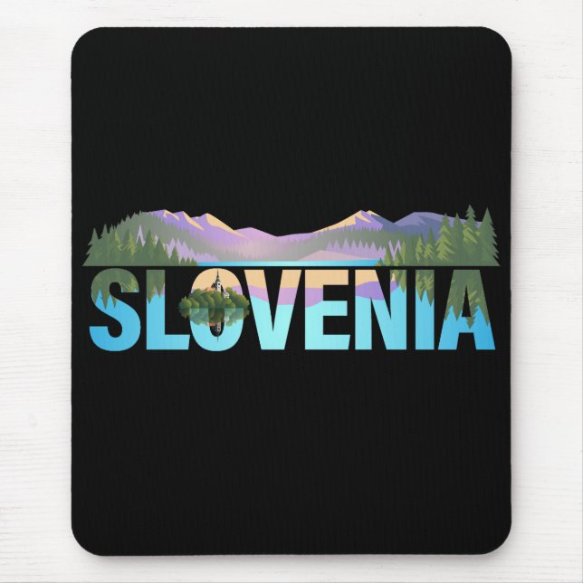 Lake Bled Slovenia Europe Mouse Pad (Front)
