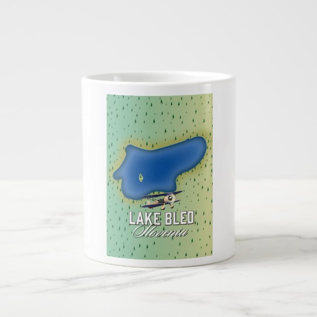 Lake Bled Slovenia Large Coffee Mug (Front)