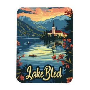 Lake Bled Slovenia Magnet