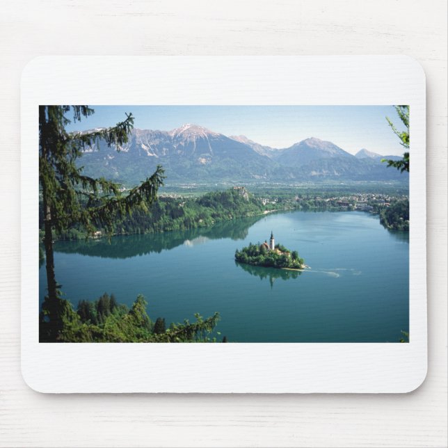 Lake Bled Slovenia Mouse Pad (Front)