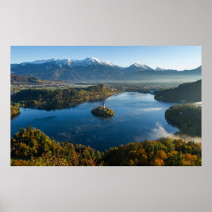 LAKE BLED, SLOVENIA POSTER