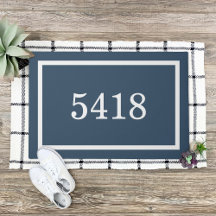 Lake Blue Personalised Address Number