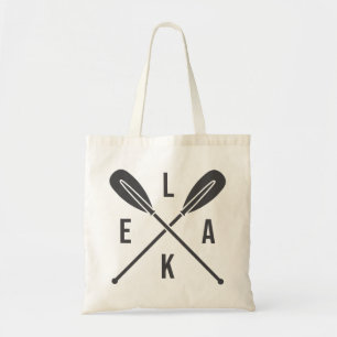 Lake Boat Paddles Tote Bag