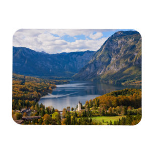 Lake Bohinj in Slovenia in autumn Magnet