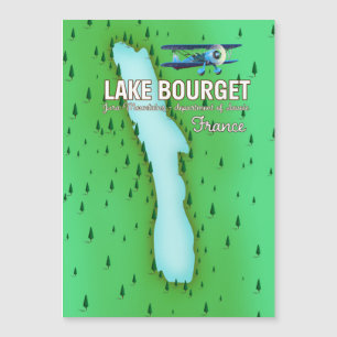 Lake Bourget France beautiful travel poster