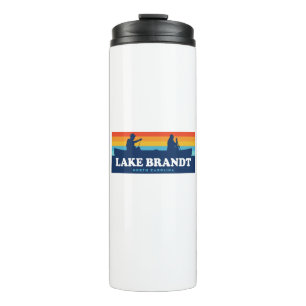 Lake Brandt North Carolina Canoe Thermal Tumbler