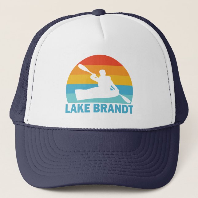 Lake Brandt North Carolina Kayak Trucker Hat (Front)