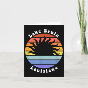 Lake Bruin Louisiana La Sunrise Vacation Souvenir Card