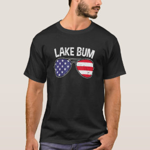 Lake Bum Lake Life Boating Fishing Camping Campfir T-Shirt