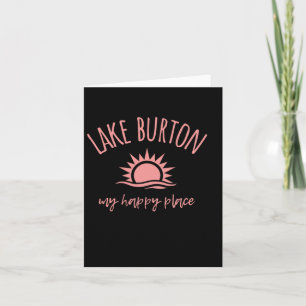 Lake Burton Ga My Happy Place Boating Fishing Camp Card
