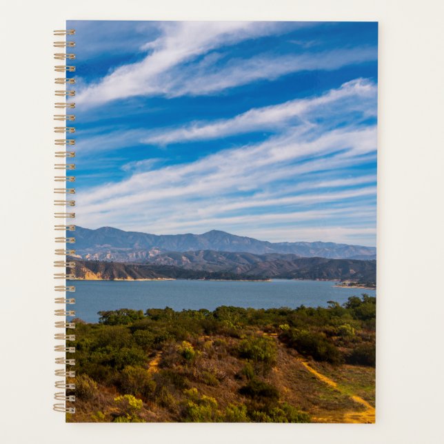 Lake Cachuma Panorama Santa Ynez Mountain Photo Planner (Front)