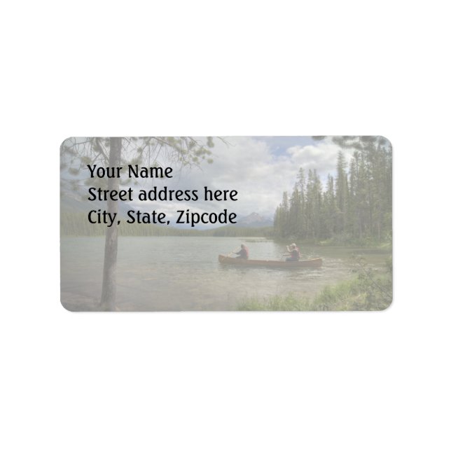 Lake Canoeing Label (Front)