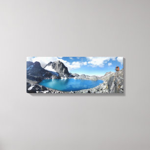 Lake Catherine and Banner Peak - Sierra Nevada Canvas Print