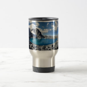 Lake Catherine and Banner Peak - Sierra Nevada Travel Mug