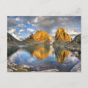 Lake Catherine Banner Ritter Sunset - Sierra Postcard