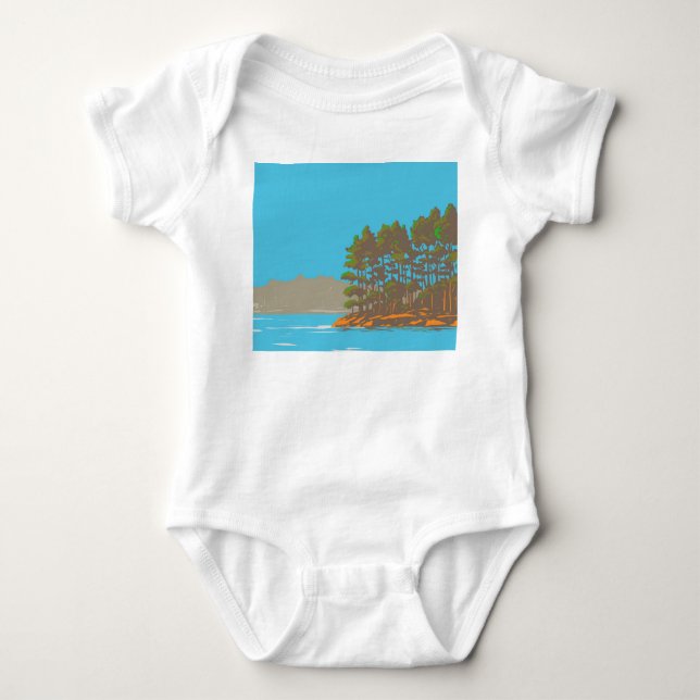 Lake Catherine State Park Baby Bodysuit (Front)