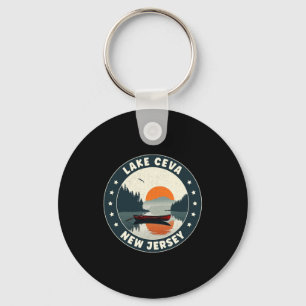 Lake Ceva New Jersey Sunset T Shirt  Key Ring