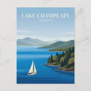 Lake Champlain Vermont Postcard