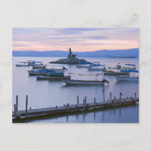 Lake Chapala Islet and Pier Postcard