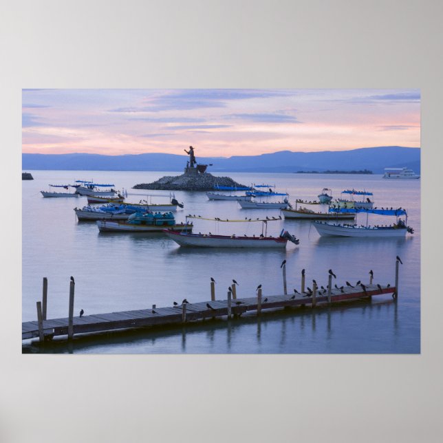 Lake Chapala Islet and Pier Poster (Front)