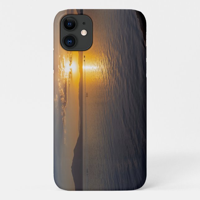 lake chapala & mountains along horizon at sunset Case-Mate iPhone case (Back)