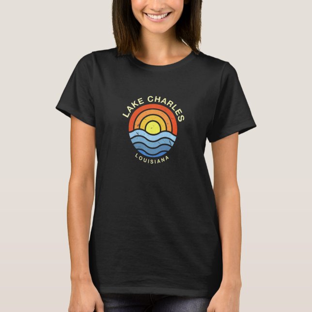 Lake Charles Louisiana La Summer Lake Charlesian T T-Shirt (Front)
