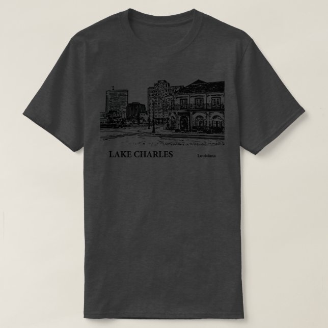 Lake Charles Louisiana TShirt - 3 (Design Front)
