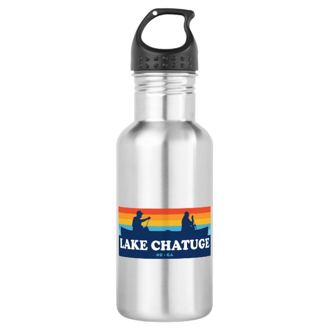 Lake Chatuge North Carolina Georgia Canoe 532 Ml Water Bottle (Front)