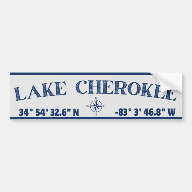 Lake Cherokee Bumper Sticker (Front)