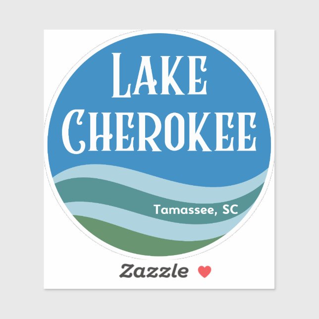 Lake Cherokee Waves Sticker (Sheet)