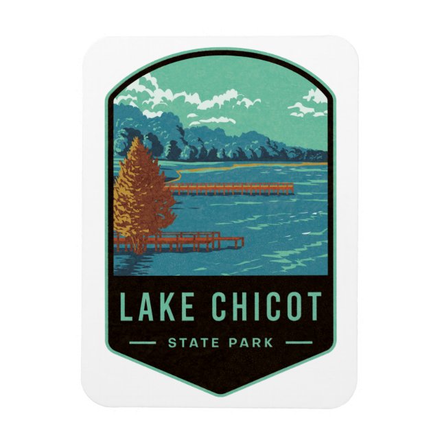 Lake Chicot State Park Magnet (Vertical)