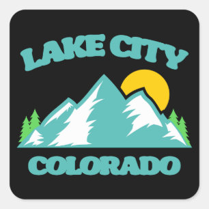 Lake City Colorado Square Sticker