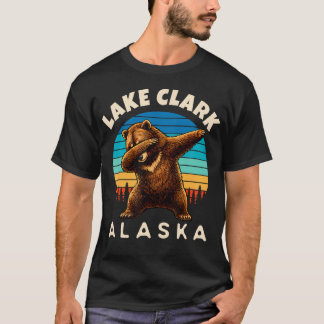 Lake Clark Alaska Dabbing Grizzly Bear T-Shirt