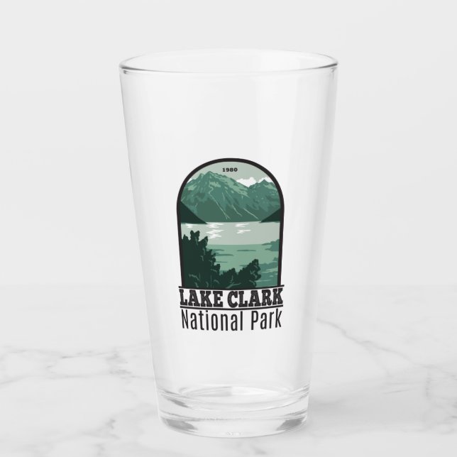 Lake Clark National Park Alaska Vintage  Glass (Front)