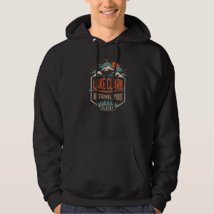Lake Clark National Park Alaska Vintage Look Hoodie