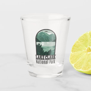 Lake Clark National Park Alaska Vintage Shot Glass