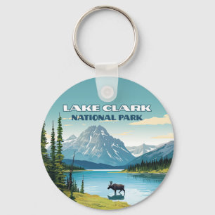 Lake Clark National Park Alaska Vintage Travel  Key Ring