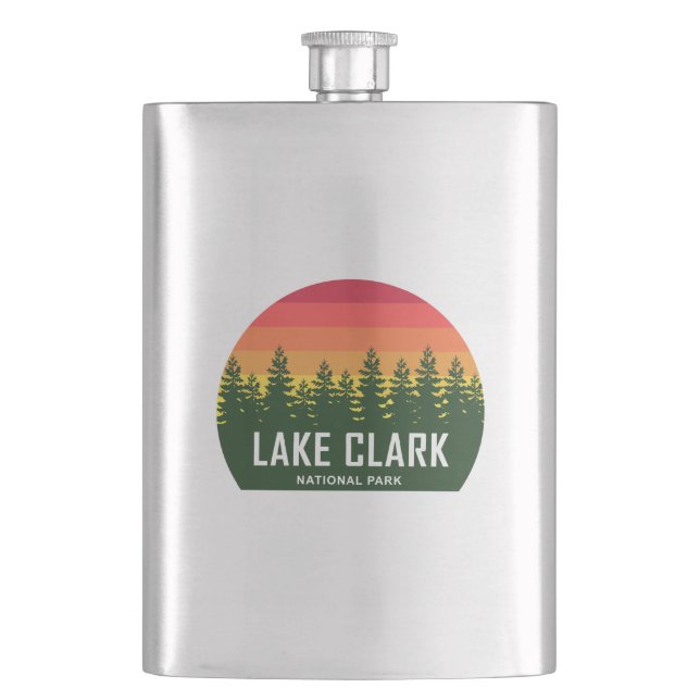 Lake Clark National Park Hip Flask (Front)