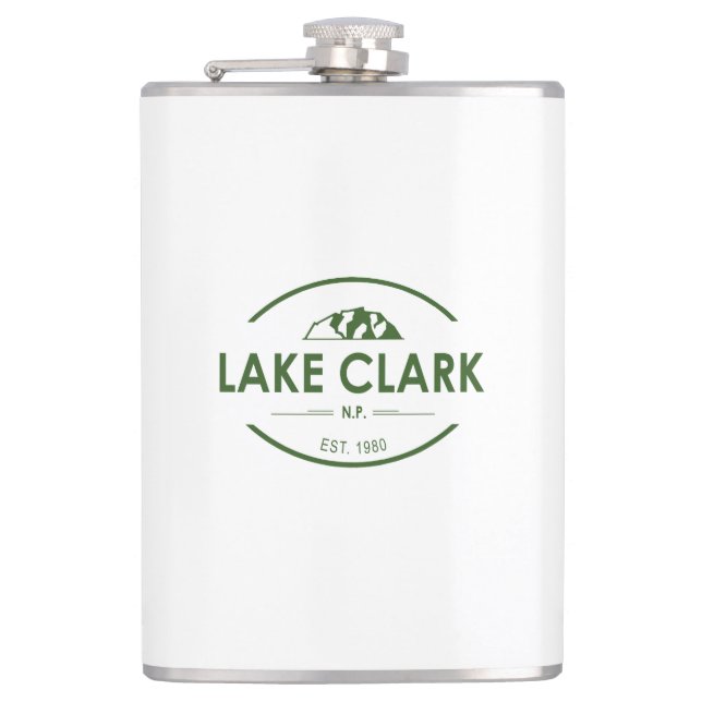 Lake Clark National Park Hip Flask (Front)