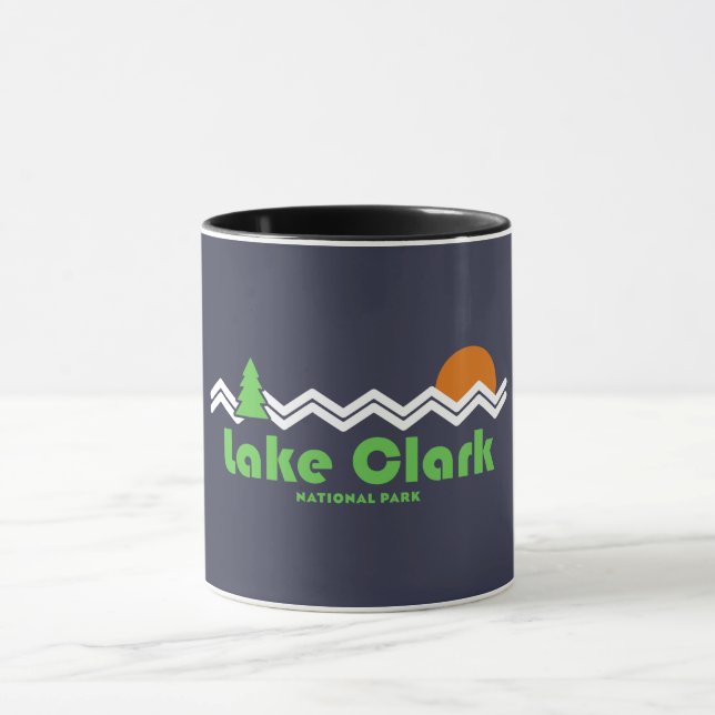 Lake Clark National Park Retro Mug (Center)