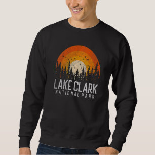 Lake Clark US National Park Alaska Vintage Retro 8 Sweatshirt