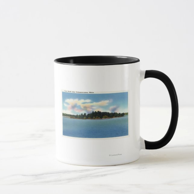 Lake Cobbosseecontee View of Cuba Island Mug (Right)