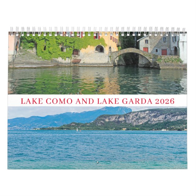 Lake Como and Lake Garda 2026 calendar (Cover)