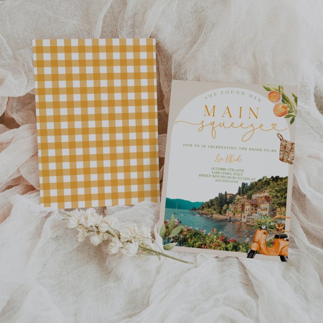 Lake Como Bachelorette Weekend Invitation (Creator Uploaded)