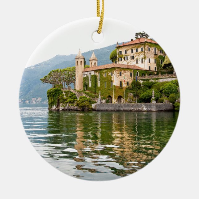 Lake Como Ceramic Tree Decoration (Front)
