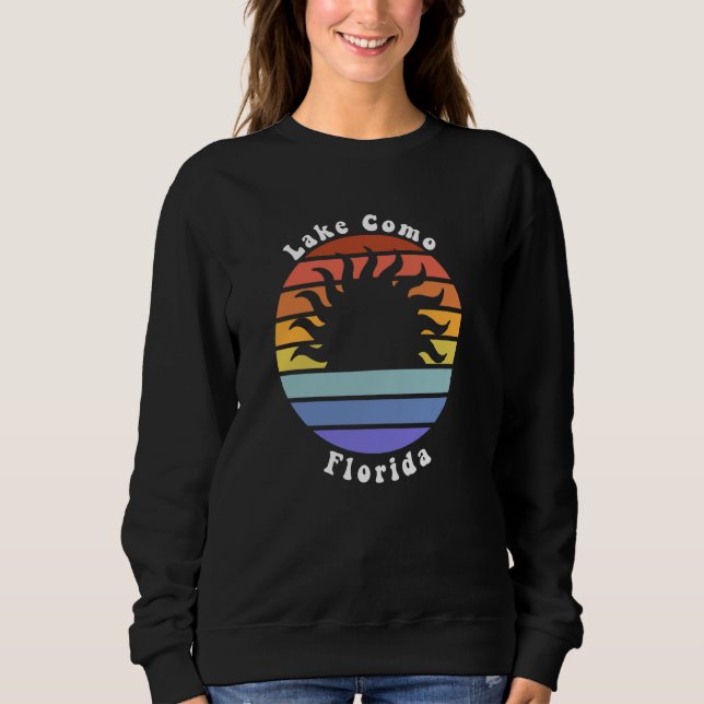 Lake Como Florida FL Sunset Souvenir Vacation Sweatshirt (Front)