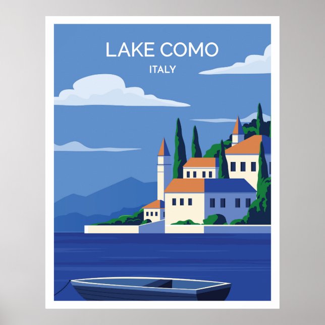 Lake Como Italy Poster (Front)